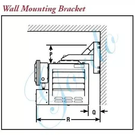CXH-A-WMB-20 Wall Mount Kit, Wall Mounting Bracket White Background