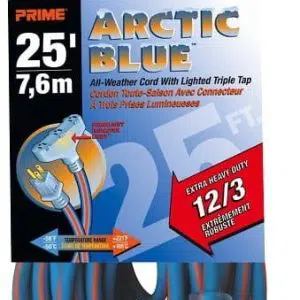 25ft. 12/3 SJEOW Blue/Orange Triple-Tap w/ Primelight® Indicator Light, by Prime Wire