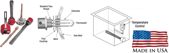 Screw plug immersion heaters