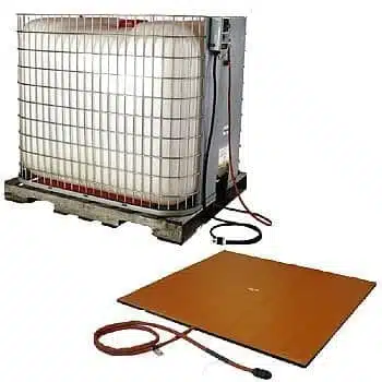 240V 3240W 32" x 36" Tote Tank Silicone Rubber Heating Pad with digital controller by Briskheat - TTH32362DK